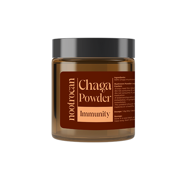 Nootrocan 100000mg Nootropic 100% Chaga Mushroom Powder - 100g