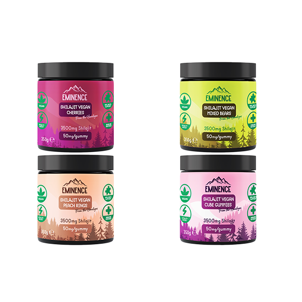 Eminence Shilajit Vegan Gummies 3500mg 350g Mixed Flavours