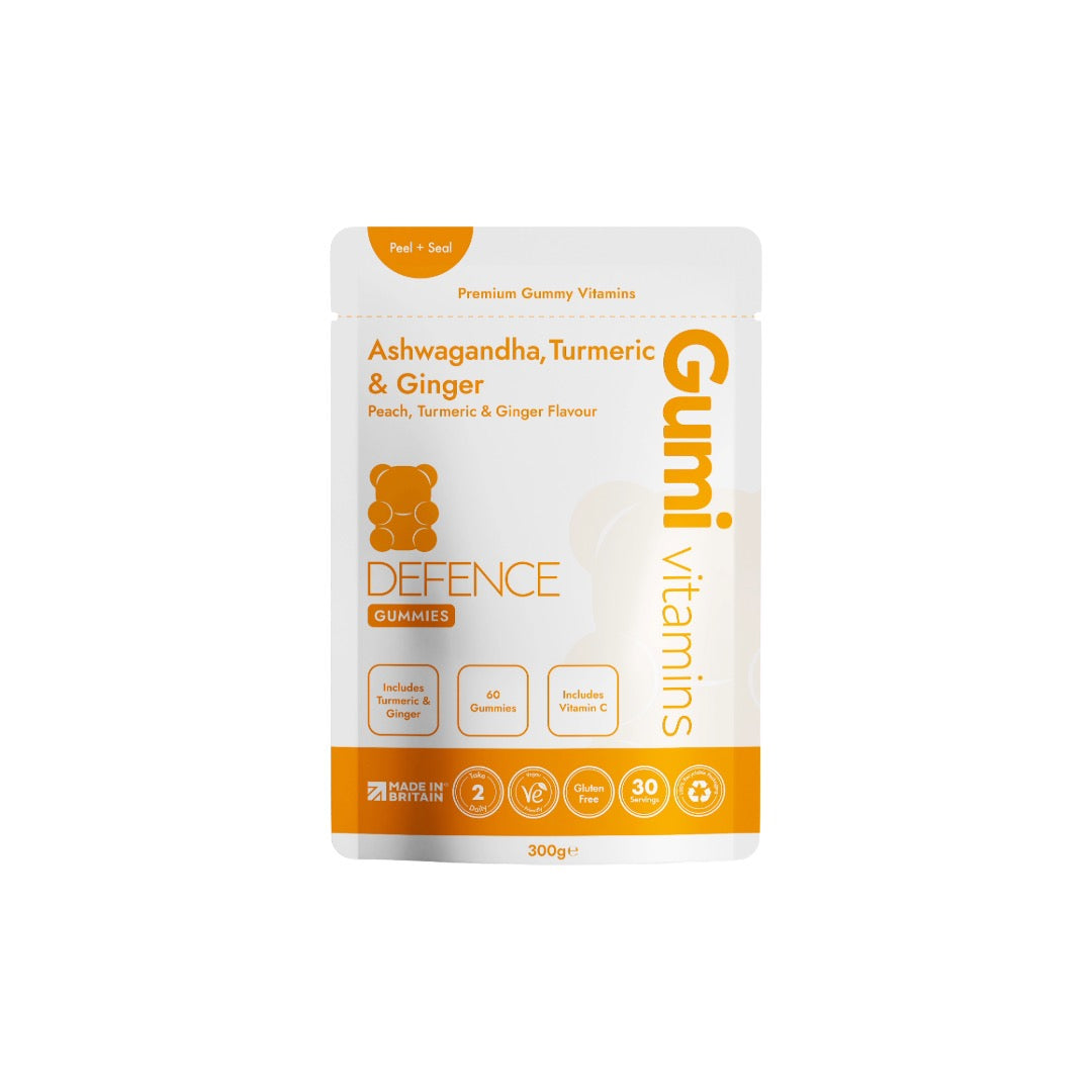 Gumi Vitamins Defence Ashwaganda, Turmeric & Ginger- 60 Gummies