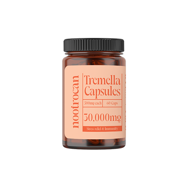 Nootrocan 30000mg Nootropic Vegan   Tremella Mushroom Capsules - 60 Caps