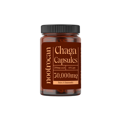 Nootrocan Chaga Mushroom Capsules Detox and Immunity