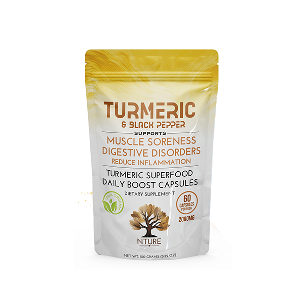 NTURE Turmeric and Black Pepper Capsules