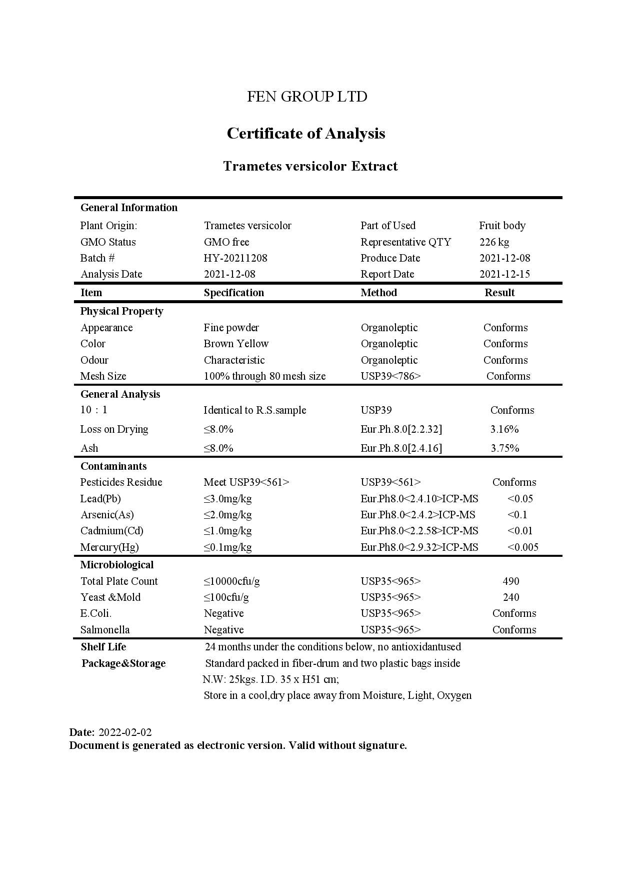 The Shroom Shop Turkey Tail Mushroom 45000mg Capsules - 90 Caps - COA
